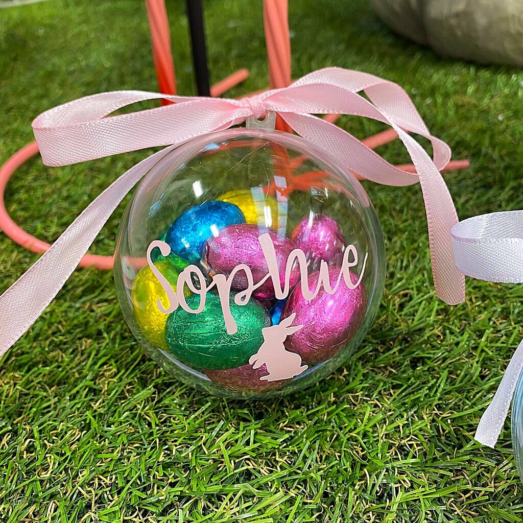 Personalised Easter Egg Chocolate Bauble, 1 of 4