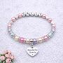 Personalised Nana Bracelet Birthday Gift Keepsake From Granddaughter Inc Gift Box And Message, thumbnail 1 of 12