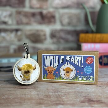 Wild At Heart Mini Matchbox Cross Stitch Kit, 2 of 6