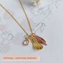 Personalised Birth Flower Best Friend Necklace, thumbnail 2 of 8