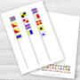 Personalised Good Luck Nautical Signal Flags Card, thumbnail 2 of 3