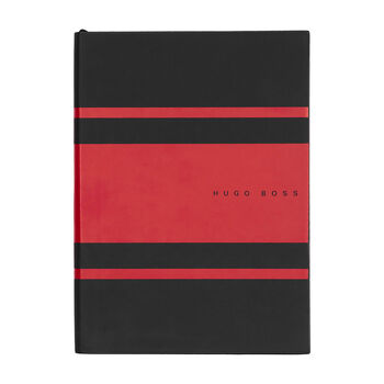 Personalised Hugo Boss Gear Lined Notebook – Red A5, 2 of 6