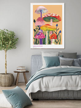 Forest Mushroom Art Print, 2 of 4