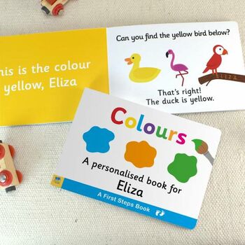 First Steps Colours Personalised Board Book, 3 of 9