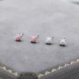 Sterling Silver Mother Of Pearl From The Queen Conch Shell Stud Earrings, thumbnail 1 of 10