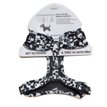 Funk The Dog Harness Cow Print, 9 of 9