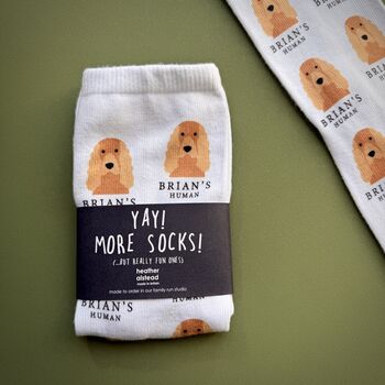 The Dogs Human Personalised Socks, 3 of 12