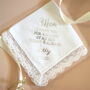 Mother Of The Bride Thank You For Walking Handkerchief, thumbnail 1 of 5