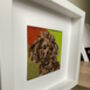 Personalised Pet Portrait Framed Knitted Art, thumbnail 5 of 10