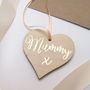 Mothers Day Personalised Wooden Heart Card, thumbnail 2 of 9