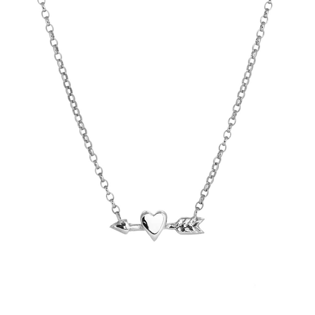 Heart And Arrow Charm Necklace By Yvonne Henderson Jewellery