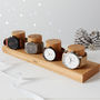 Personalised Solid Oak Watch Stand For Four Watches, thumbnail 12 of 12