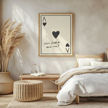 Ace Of Hearts Print | How Lucky Are We, 2 of 3