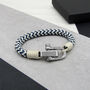 Personalised Men's Shackle And Thick Rope Bracelet, thumbnail 3 of 7