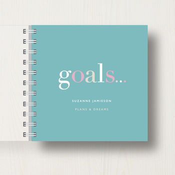 Personalised 'Goals' Bucket List Small Notebook, 8 of 10