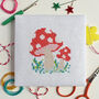 Toadstool Mini Cross Stitch Kit, thumbnail 1 of 2