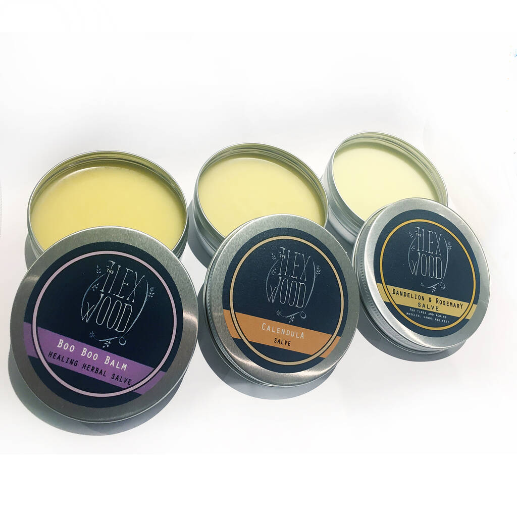 The Ilex Wood Herbal Salve Skin Care Gift Set, 1 of 2