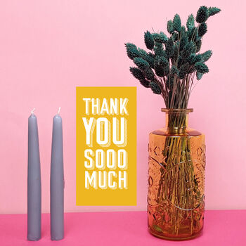 Thank You Vase, Dried Flowers And Candle Gift Set, 3 of 6