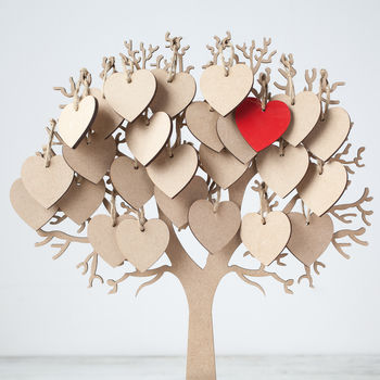 Wishing Tree Large Wooden Guest Book, 3 of 7