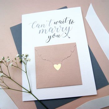 Can't Wait To Marry You Wedding Day Card, 2 of 6