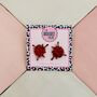 Blood Glitter Resin Studs / Gothic Jewellery Gift / Spooky Statement Accessories / Alternative Fashion, thumbnail 1 of 5