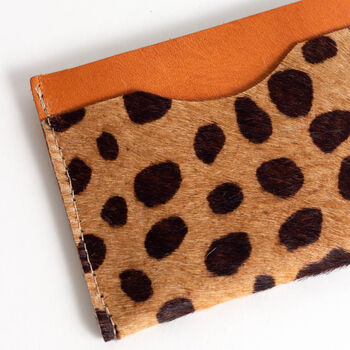 Colour Block Patterned Leather Card Holder, 8 of 11
