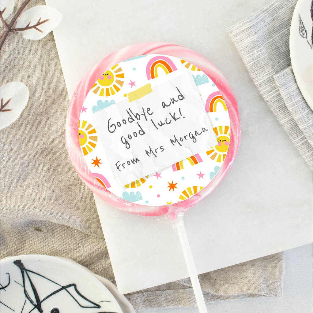 Personalised Goodbye And Good Luck Giant Lollipop, 1 of 2