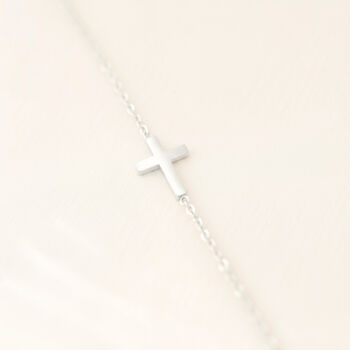 Sideways Cross Necklace, 5 of 8