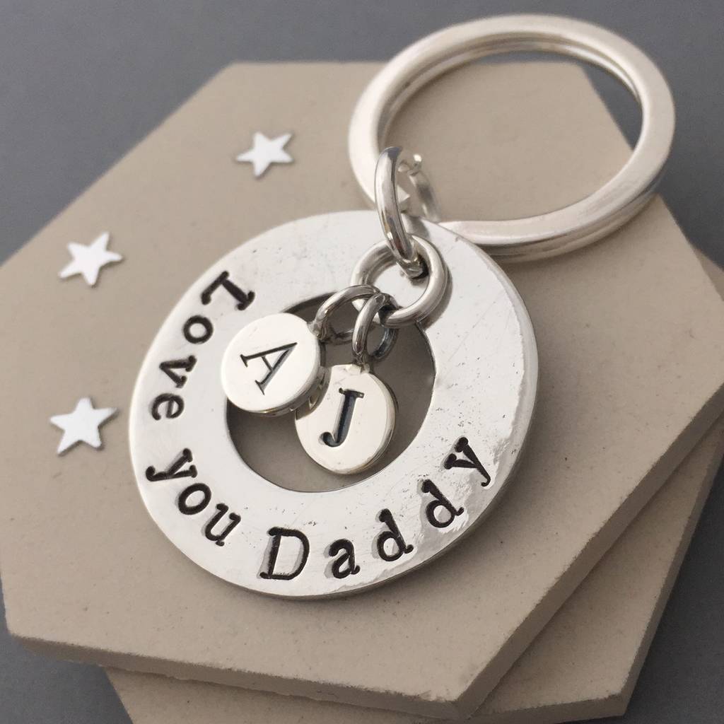 Love You Daddy Keyring By Sophie Jones Jewellery
