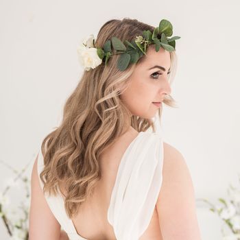 Rose And Eucalyptus Bridal Crown, 5 of 5