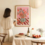 Vase Of Clementines Wall Art | Hand Painted Fruit Print, thumbnail 4 of 13