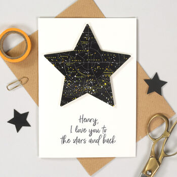 Personalised Space And Stars Birthday Card, 2 of 4