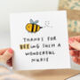 Thank You Card 'Beeing A Wonderful Nurse', thumbnail 1 of 2