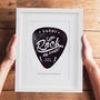 Personalised 'You Rock My World' Guitar Pick Print, thumbnail 12 of 12