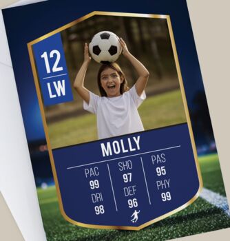 Personalised Football Birthday Card, 2 of 6