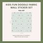 Strawberry Blossom Flower Fabric Wall Stickers, thumbnail 3 of 6