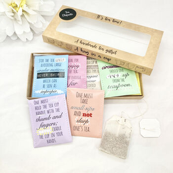 Tea Etiquette Gift Set | Gift For Tea Drinkers, 4 of 12