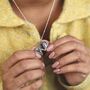 Sterling Silver Love Wings Locket Necklace, thumbnail 4 of 12
