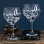 Personalised Engraved Gin And Tonic Glass Gift For Grandma, thumbnail 2 of 4