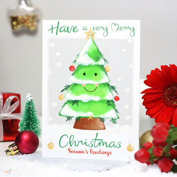 'Season's Greetings' Festive Tree Christmas Card, 2 of 7
