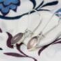 Sterling Silver Rose Quartz Earrings, thumbnail 4 of 7