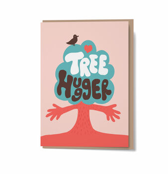 Tree Hugger Greetings Card, 6 of 6
