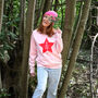 Neon Star Christmas Tree Sweatshirt Jumper, thumbnail 2 of 8
