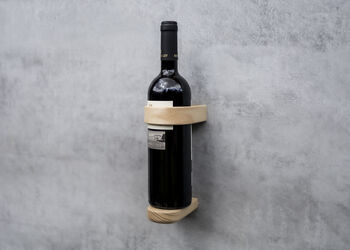 Luxury Ash Wall Mounted Wine Bottle Holder, 4 of 8