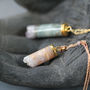 Amethyst Jasper Cylinder Necklace, thumbnail 5 of 12