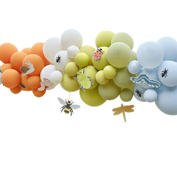 Multi Coloured Bug Party Balloon Arch With Card Bugs, 2 of 3