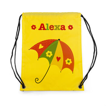Personalised Girl's Yellow Waterproof Swim Bag, 9 of 12