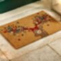 My Mat Printed Coir Christmas Colourful Deer, thumbnail 1 of 5