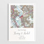 Where Our Journey Began Ordnance Survey Explorer Personalised Map Print Anniversary Gift, thumbnail 10 of 12