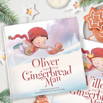 The Gingerbread Man Personalised Christmas Book, 3 of 12